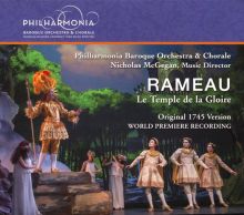 Album cover for Rameau: Le Temple de la Gloire by Nicholas McGegan / Philharmonia Baroque Orchestra / Philharmonia Chorale