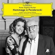 Album cover for Hommage à Penderecki by Anne-Sophie Mutter / Lambert Orkis / Roman Patkoló