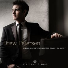 Album cover for Barber, Carter, Griffes, Ives, Zaimont by Drew Petersen