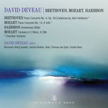 Album cover for Beethoven, Mozart, Harbison by David Deveau