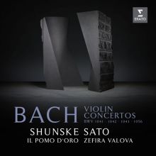 Album cover for Bach: Violin Concertos BWV 1041, 1042, 1043, 1056R by Shunske Sato