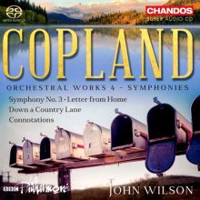 Album cover for Copland: Orchestral Works, Vol. 4 - Symphonies by John Wilson / BBC Philharmonic Orchestra
