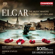 Album cover for Elgar: The Music Makers; The Spirit of England by Sarah Connolly / Andrew Staples / BBC Symphony Chorus / Andrew Davis / BBC Symphony Orchestra