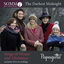 Album cover for The Darkest Midnight: Songs of Winter and Christmas by Papagena