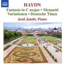 Album cover for Haydn: Fantasia in C major; Menuetti; Variationen; Deutsche Tänze by Jenö Jandó