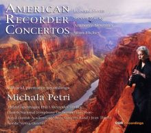Album cover for American Recorder Concertos by Michala Petri