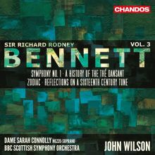 Album cover for Sir Richard Rodney Bennett, Vol. 3: Symphony No. 1; A History of the Thé Dansant; Zodiac; Reflection by John Wilson / BBC Scottish Symphony Orchestra