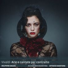 Album cover for Vivaldi: Arie e cantate per contralto by Delphine Galou / Ottavio Dantone / Accademia Bizantina