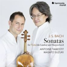 Album cover for J.S. Bach: Sonatas for Viola (da Gamba) and Harpsichord by Antoine Tamestit / Masato Suzuki