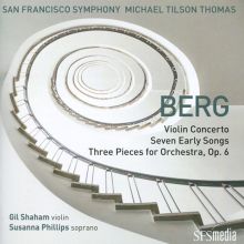 Album cover for Berg: Violin Concerto; Seven Early Songs; Three Pieces for Orchestra by Michael Tilson Thomas / San Francisco Symphony