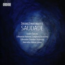 Album cover for Žibuoklė Martinaitytė: Saudade by Gabrielius Alekna / Giedrė Šlekytė