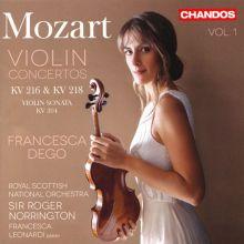Album cover for Mozart: Violin Concertos, Vol. 1 - KV 216 & KV 218, Violin Sonata KV 304 by Francesca Dego / Roger Norrington / Francesca Leonardi / Royal Scottish National Orchestra