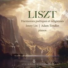 Album cover for Liszt: Harmonies poétiques et religieuses by Jenny Lin / Adam Tendler