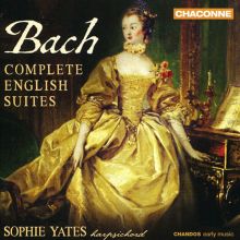 Album cover for Bach: Complete English Suites by Sophie Yates