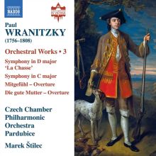 Album cover for Paul Wranitzky: Orchestral Works, Vol. 3 by Marek Štilec / Czech Chamber Philharmonic Orchestra