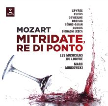 Album cover for Mozart: Mitridate, re di Ponto by Sabine Devieilhe / Elsa Dreisig / Julie Fuchs / Michael Spyres / Marc Minkowski