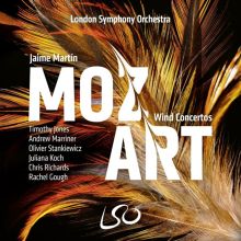 Album cover for Mozart: Wind Concertos by Timothy Jones / Andrew Marriner / Jaime Martín / London Symphony Orchestra