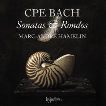 Album cover for C.P.E. Bach: Sonatas & Rondos by Marc-André Hamelin