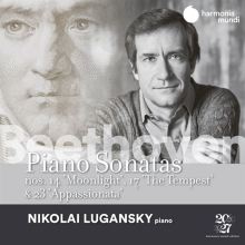 Album cover for Beethoven: Piano Sonatas Nos. 14 "Moonlight", 17 "The Tempest" & 23 "Appassionata" by Nikolai Lugansky