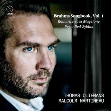Album cover for Brahms Songbook, Vol. 1: Romanzen aus Magelone, Regenlie-Zyklus by Thomas Oliemans / Malcolm Martineau