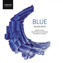 Album cover for Oliver Davis: Blue by Beth & Flo / Grace Davidson / Julia Doyle / Oliver Davis / Paul Bateman / Royal Philharmonic Orchestra