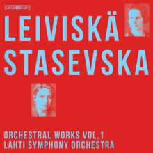 Album cover for Leiviskä: Orchestral Works, Vol. 1 by Dalia Stasevska / Lahti Symphony Orchestra
