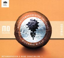 Album cover for Strauss: Metamorphosen & Wind Sonatina No. 1 by Riccardo Minasi / Salzburg Mozarteum Orchestra