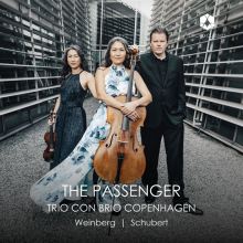 Album cover for The Passenger: Weinberg, Schubert by Trio con Brio Copenhagen
