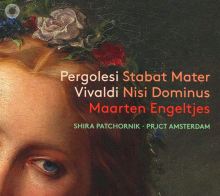 Album cover for Pergolesi: Stabat Mater; Vivaldi: Nisi Dominus by Maarten Engeltjes / Shira Patchornik / PRJCT Amsterdam