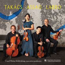 Album cover for Takács, Assad, Labro by Julien Labro / Takács Quartet / Clarice Assad