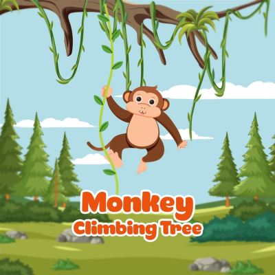 Monkey Climbing Tree