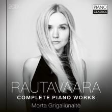 Album cover for Rautavaara: Complete Piano Works by Morta Grigaliūnaitė