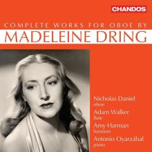 Album cover for Madeleine Dring: Complete Works for Oboe by Nicholas Daniel / Amy Harman / Antonio Oyarzabal / Adam Walker / Adam Walker
