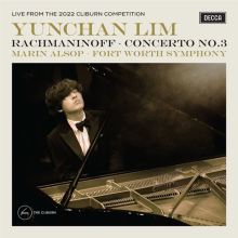 Album cover for Rachmaninoff: Concerto No. 3 by Yunchan Lim / Marin Alsop / Fort Worth Symphony Orchestra