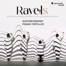 Album cover for Ravels: Quatuor à cordes; Ma mère l'oye; Les danses de Ravel by Quatuor Debussy / Franck Tortiller