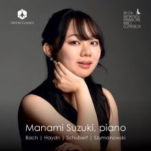 Album cover for Bach, Haydn, Schubert, Szymanowski by Manami Suzuki